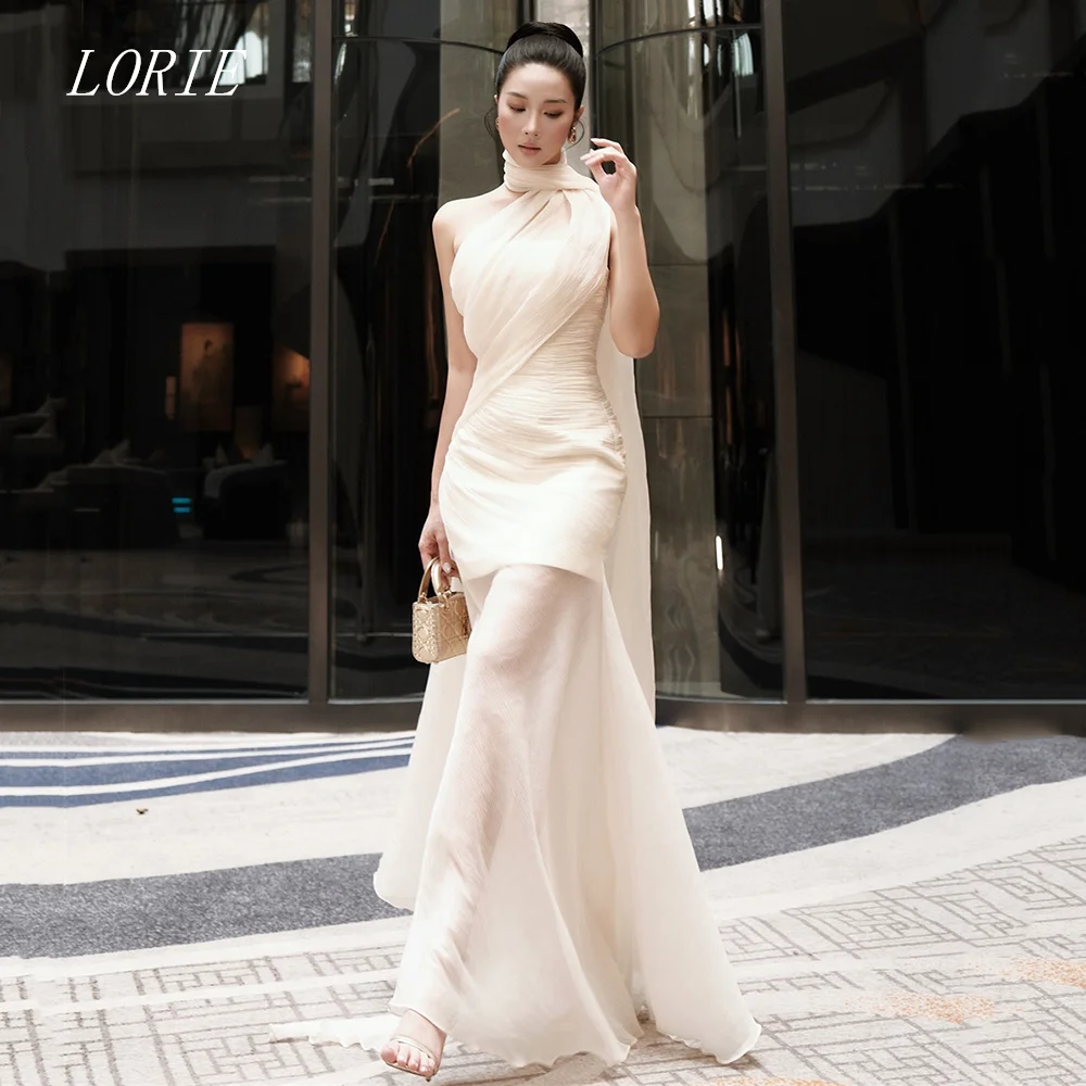 

LORIE Luxury Illusion Mermaid Wedding Dress Self Cultivating Sleeveless Bridal Dresses Elegant Wedding Gown Customized 2026