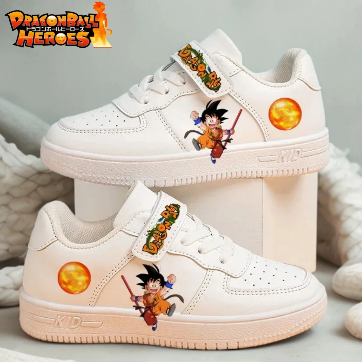 Dragon Ball chaussures Anime Son Goku blanc Basket chaussures Dragon Ball 4-12 Y étudiant espadrilles décontractées Kakarotto chaussures de Tennis taille 27-37