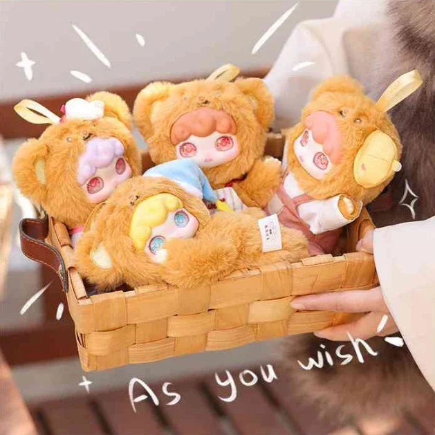 

НОВЫЙ плюшевый мишка Domi, модная слепая коробка, женская коллекционная фигурка, мягкая игрушка, подарки, украшения для модных игрушек и хобби