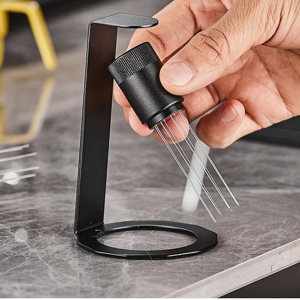 Magnetic Coffee Tamper Needle Italian Coffee Cloth Powder Needle Stainless Steel Handheld Coffee Powder Caked and Beaten Needle