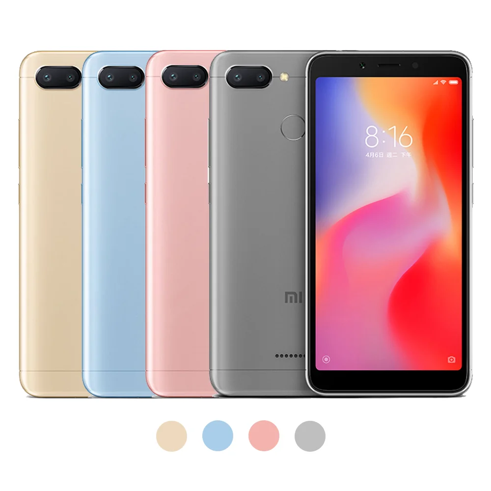 Xiaomi Redmi 6 Smartphone googleplay Celular 5.45