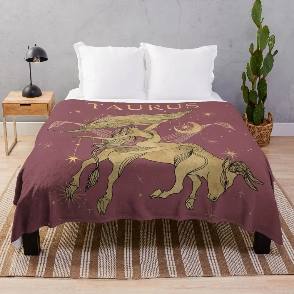 

Taurus zodiac woman Throw Blanket Vintage for winter Blankets