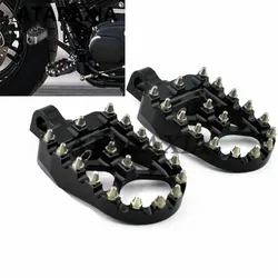 Male Mount Motorcycle Front Rear Foot Peg Footrest Pedal For Harley Sportster Iron 883 Touring Road King Dyna Softail Fatboy
