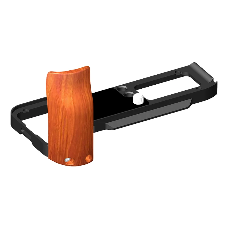 BGNing A7C2 A7CII A7CR Schnellwechselplatte L-Halterung Holzgriff Vollständige Abdeckung Kamerakäfig für Sony A7C SLR Handgriffhalter – Detail 10