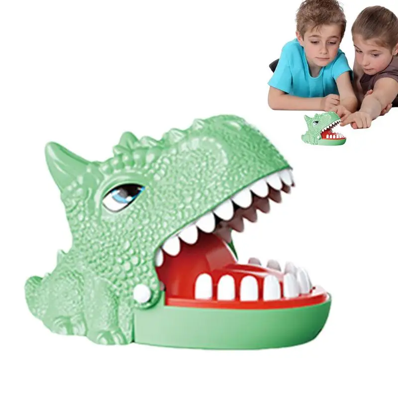 Finger Biting Toys Tricky Dinosaur Biting Toys Dentist Game Dinosaur Interaction Toy Pressing Teeth Action Enhance Hand-Eye