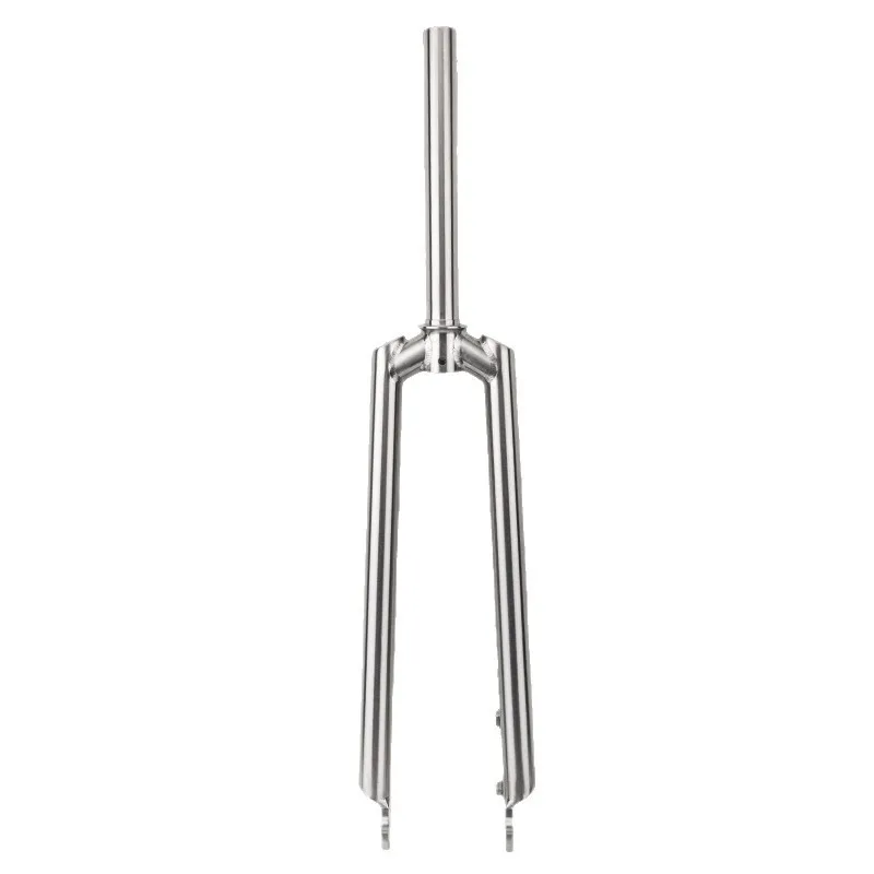 

Titanium Alloy Mountain Bike Fork Hard Fork For Road Touring Bicycle Disc Brake V Brake Compatible Rigid Front Fork Parts