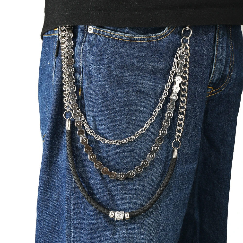 1 Stück Hip-Hop-Persönlichkeit Metall Hosenkette Kleid Dekoration Kette Herrenaccessoires