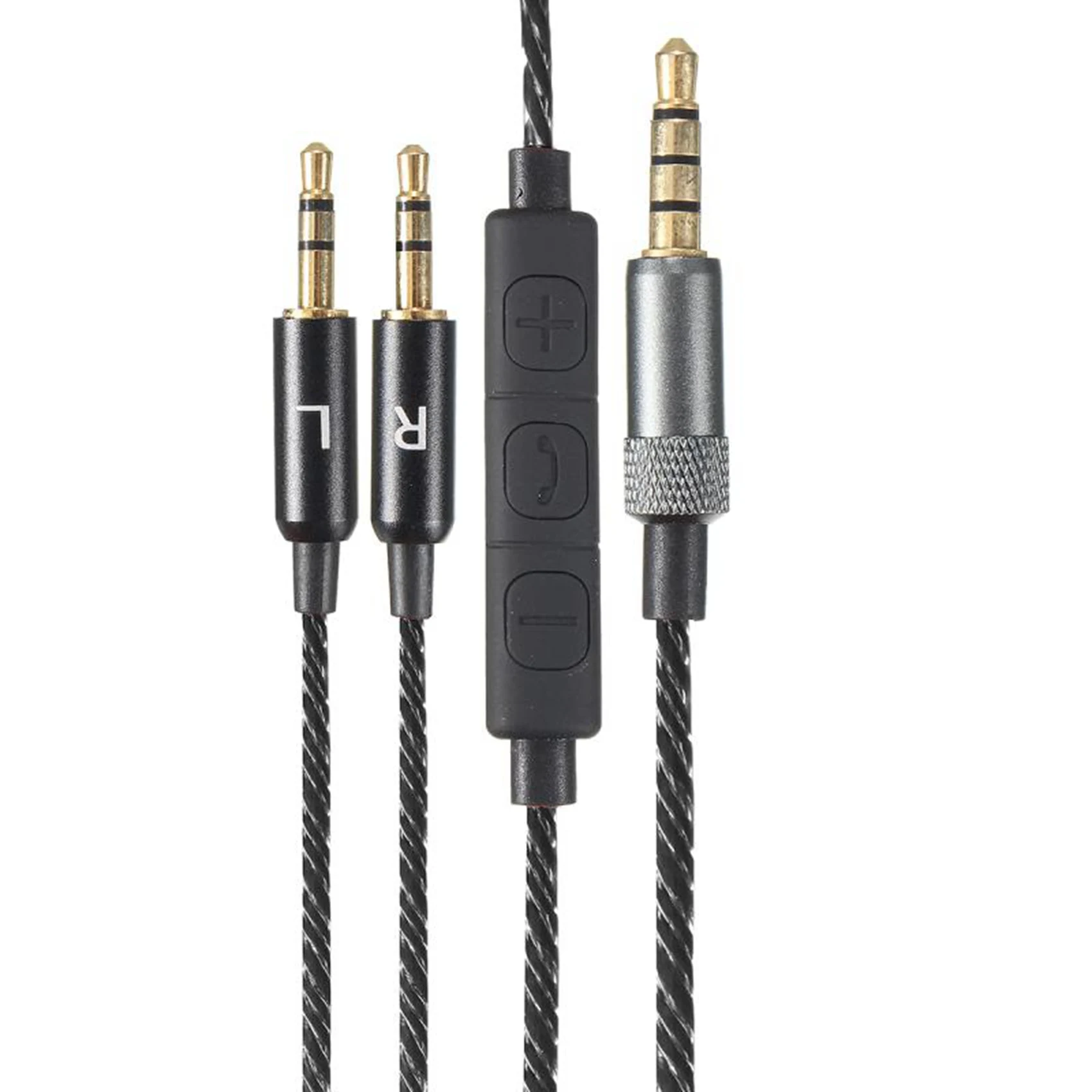 Superior-2X Replacement Mic Cable For Sol Republic Master Tracks Hd V8 V10 V12 X3 Headphones