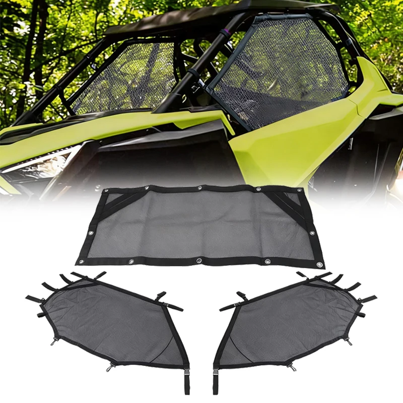 

Сетка-шторка для окон UTV, защитная сетка для задней защитной дуги, правая и левая, для Polaris RZR 570 800 800s 900 Turbo s1000