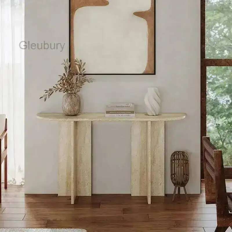 Entryway Tables Minimalist Modern Console Living Room Hallway Trendy Console Tables Wabi Sabi Design Table D'entrée Furniture
