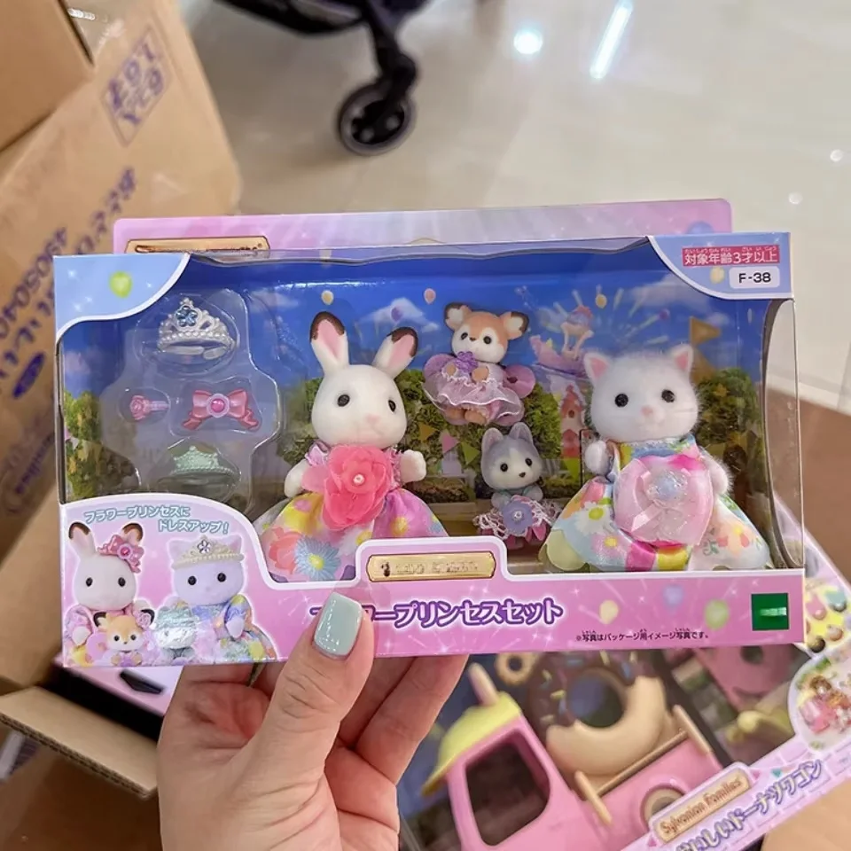 2024new Hot Original Sylvanian Families Ternuwheels Box Cheap About Accessories Set Kinder Cutter Baby Toys Gift