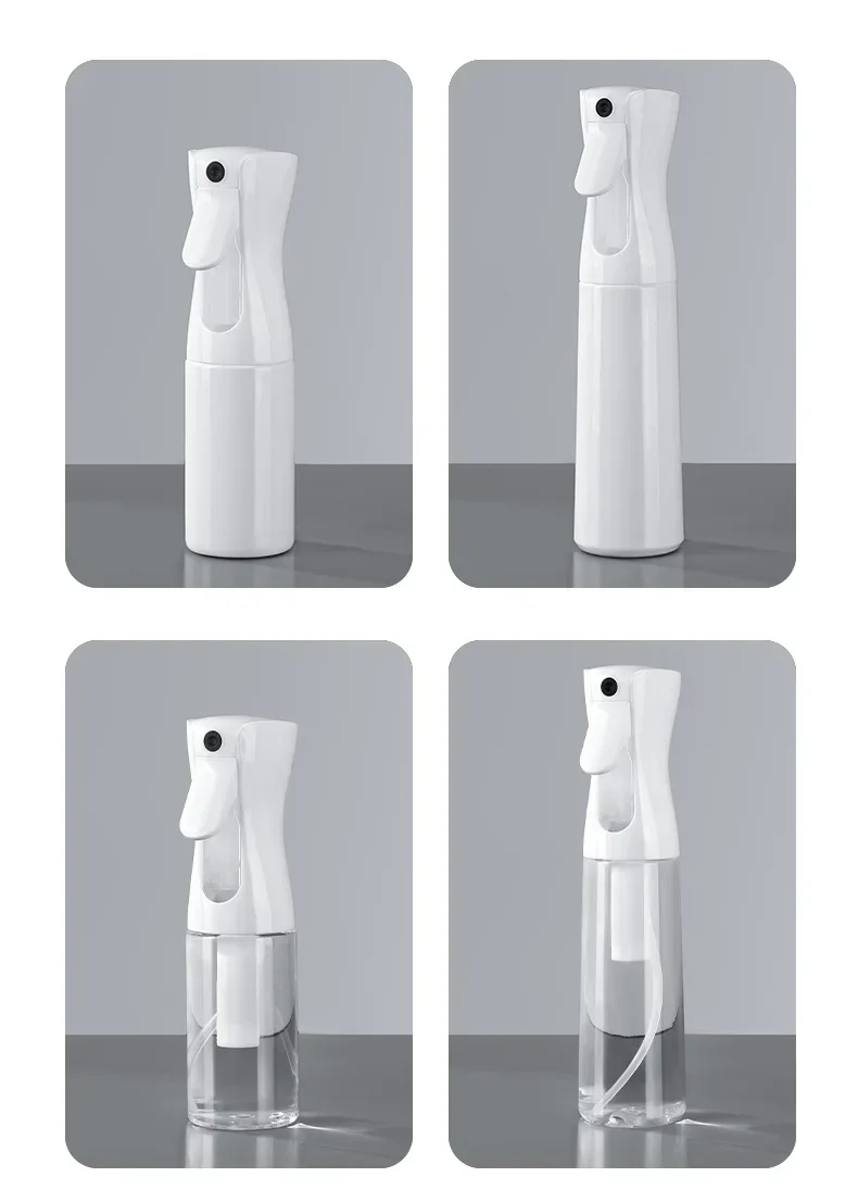 Immagine 5: Flacone spray per capelli da 500/300/200 ml, ricaricabile, con nebulizzazione continua, annaffiatoio automatico, spruzzatore d'acqua per parrucchieri, strumenti per capelli