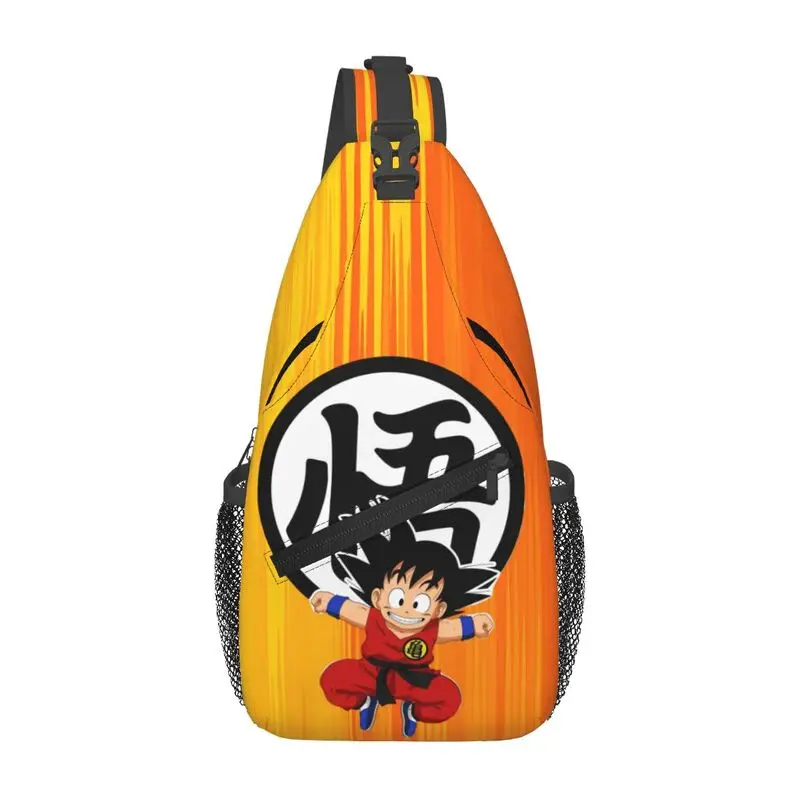 Bolso bandolera personalizado con diseño de Anime Goku Dragon Ball Z, mochila cruzada para hombre, mochila de viaje