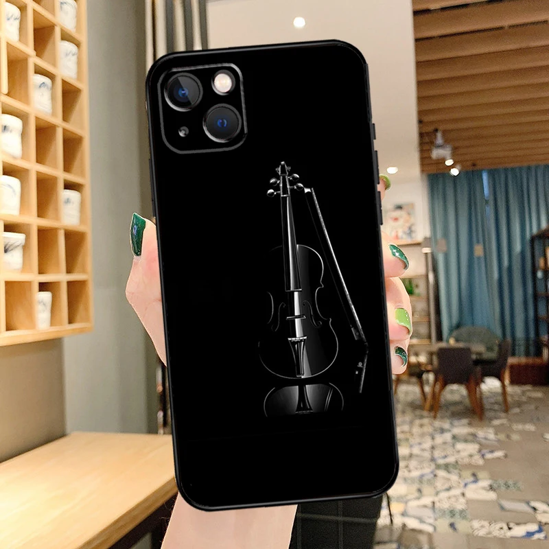 Rock Music Instrument Guitar Phone Case For iPhone 13 12 11 14 15 Pro Max XS X XR 8 7 Plus SE 2020 12 13 Mini Back Cover