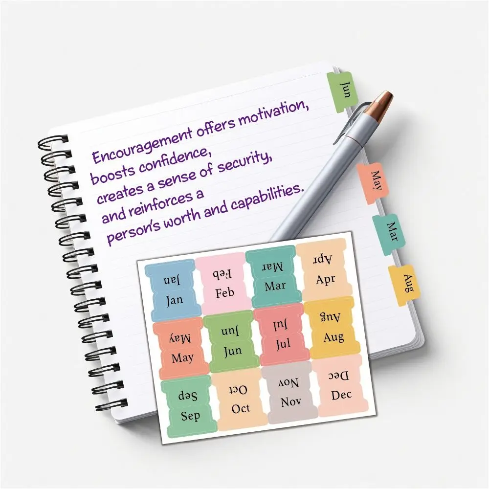 Waterproof Classification Index Easy To Tear Removable Classification Stickers Self-adhesive Easy Read Plan Label Stationery