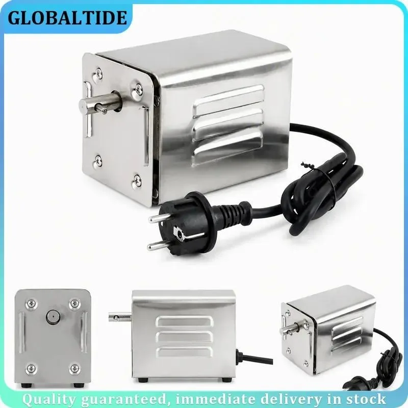 30-50KG Stainless Steel Electric BBQ Motor Rotisserie Spit Roaster for Chicken Pork Goat Outdoor Grill 220V Professional Heavy