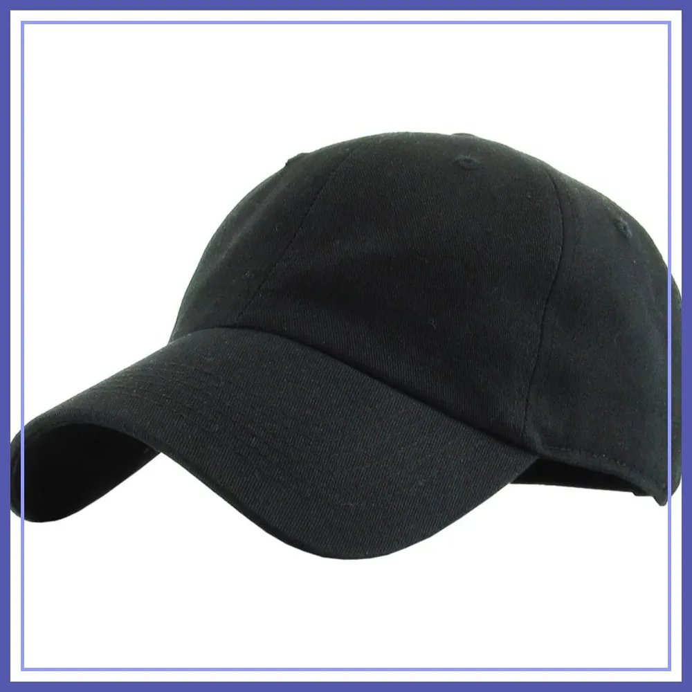 

Unisex Cotton Adjustable Low Crown Baseball Cap – Plain Dad Hat