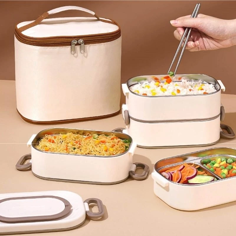 

Permanent Rustless Mealbox Impermeable Plan Warm Insulation Removable Compartments For Telecommute Use Y5GB