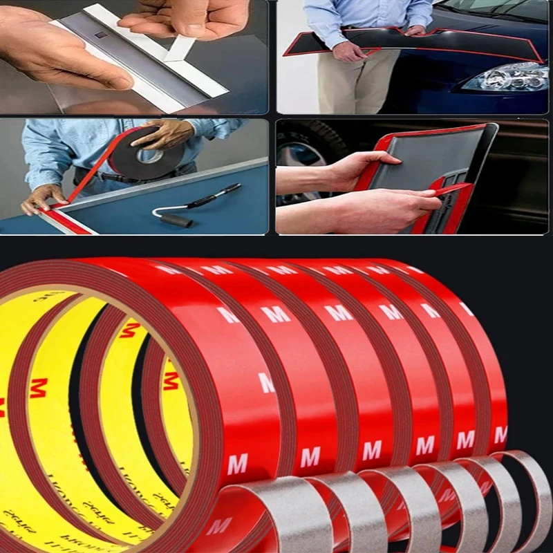 3/30M Strong Permanent Double Sided Tape Acrylic Foam Adhesive For Car Home Indoor Outdoor Decor Waterproof High Temperature