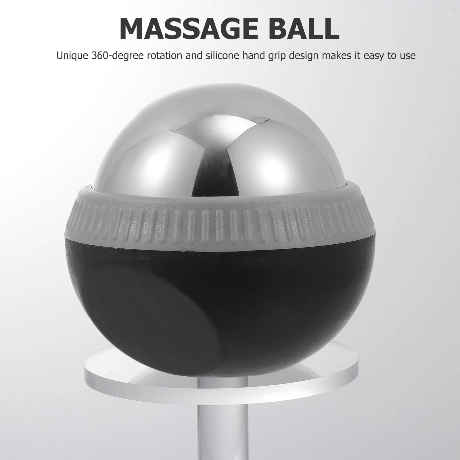 

1pc Stainless Steel Massage Ball Roller Rustproof 2 In 1 Cold Heat Therapy For Muscle Relaxation Tool Body