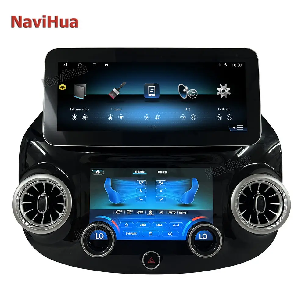 12.3 Inch Android 10 Best Quality Radio Auto Stereo Multimedia Screen for Mercedes Benz Vito W447 Climate Control