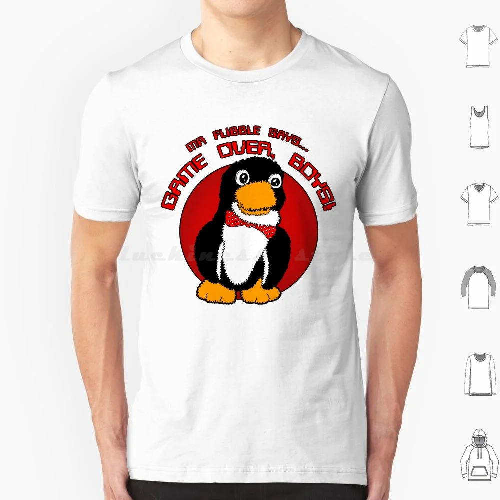 

Mr Flibble Says... Футболка 6xl Хлопковая крутая футболка Red Dwarf Flibble Red Dwarf Game Over Retro Vintage Penguin Scifi 80s 90s Arnold