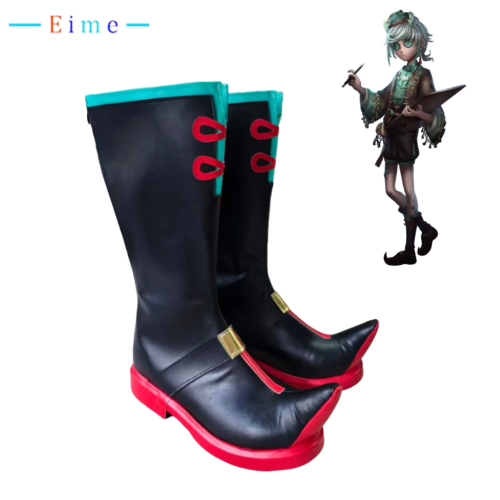 الرسام إدغار فالدن تأثيري أحذية لعبة الهوية الخامس تأثيري بولي أحذية أحذية من الجلد هالوين دور اللعب كرنفال أحذية الحفلات مخصص #1