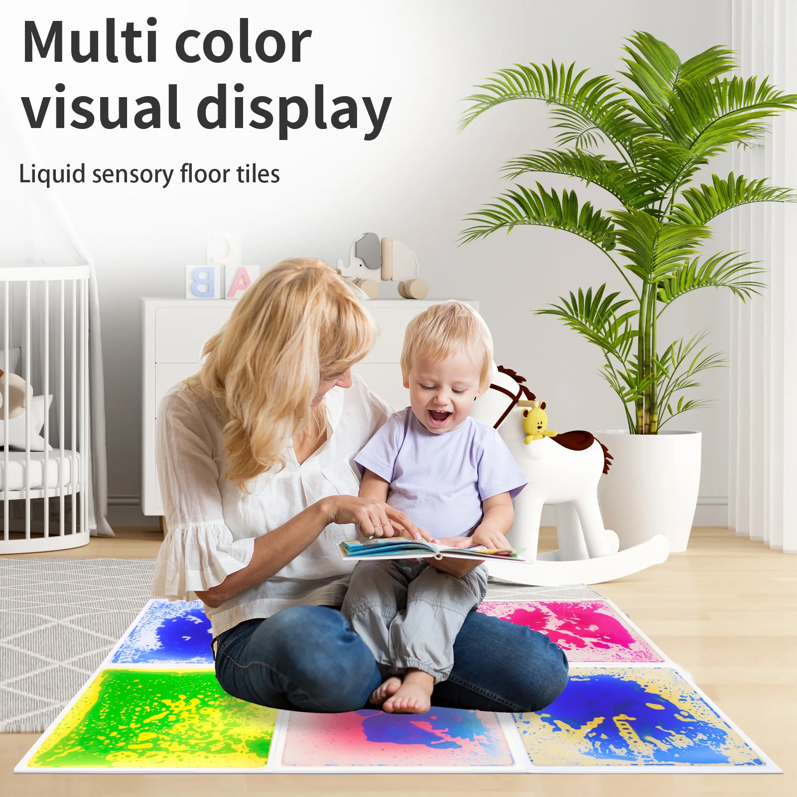 Tactiele sensorische ervaring: duurzame sensorische vloeibare speelmat voor kinderen – zachte antislip voor de ontwikkeling van peuters
