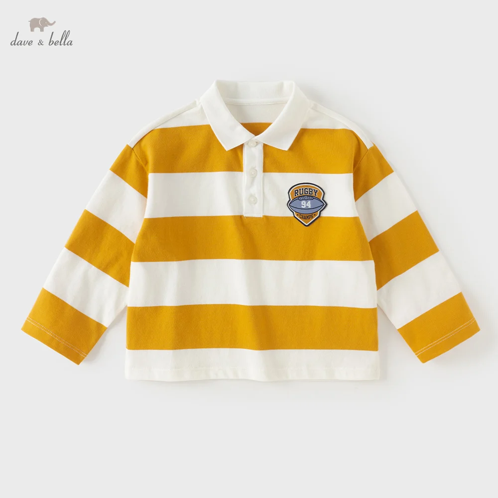 dave-bella-kids’-autumn-polo-shirts-blouse-for-ages-4-to-12-boy’s-children’s-clothing-top-spring-fashion-striped-daily-db3263322