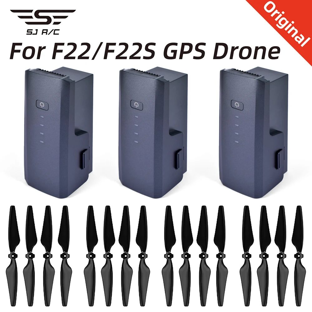 

SJRC F22/F22S Battery Drone Propeller Blades 11.1V 3500mAh Battery For F22s 4K PRO Drone Original Parts Flying 30 Mins