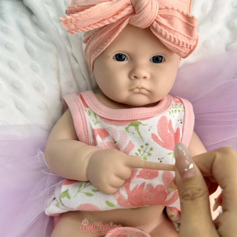 18 بوصة مفتوحة الفم فتاة سمينة كاملة مرنة السيليكون ولد من جديد طفل واقعي وزن غير مطلي دمية حديثة الولادة لجميع الفنان
