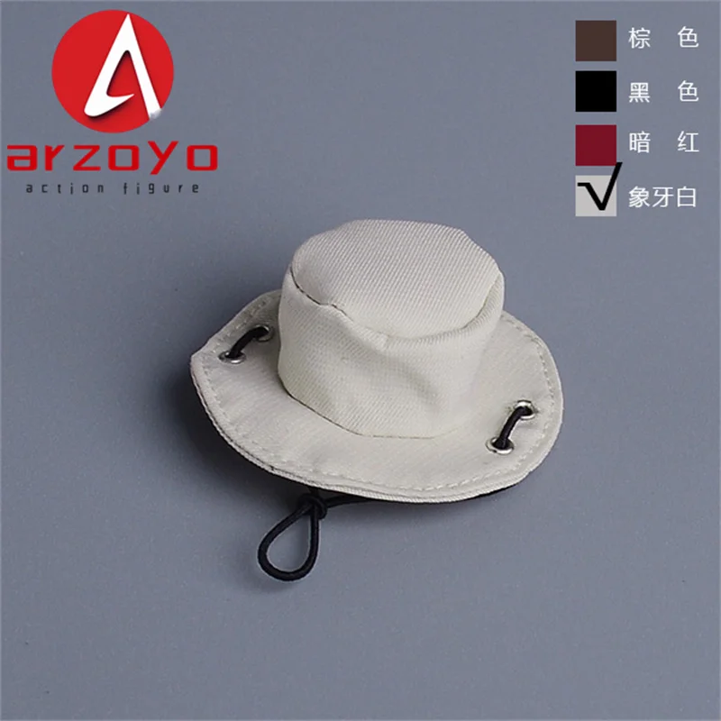 1/12 Male and Female Soldiers Round Hat  Beach Hat Clothes Accessories Model Fit 6'' SHF Figma Soldier Action Figure Body