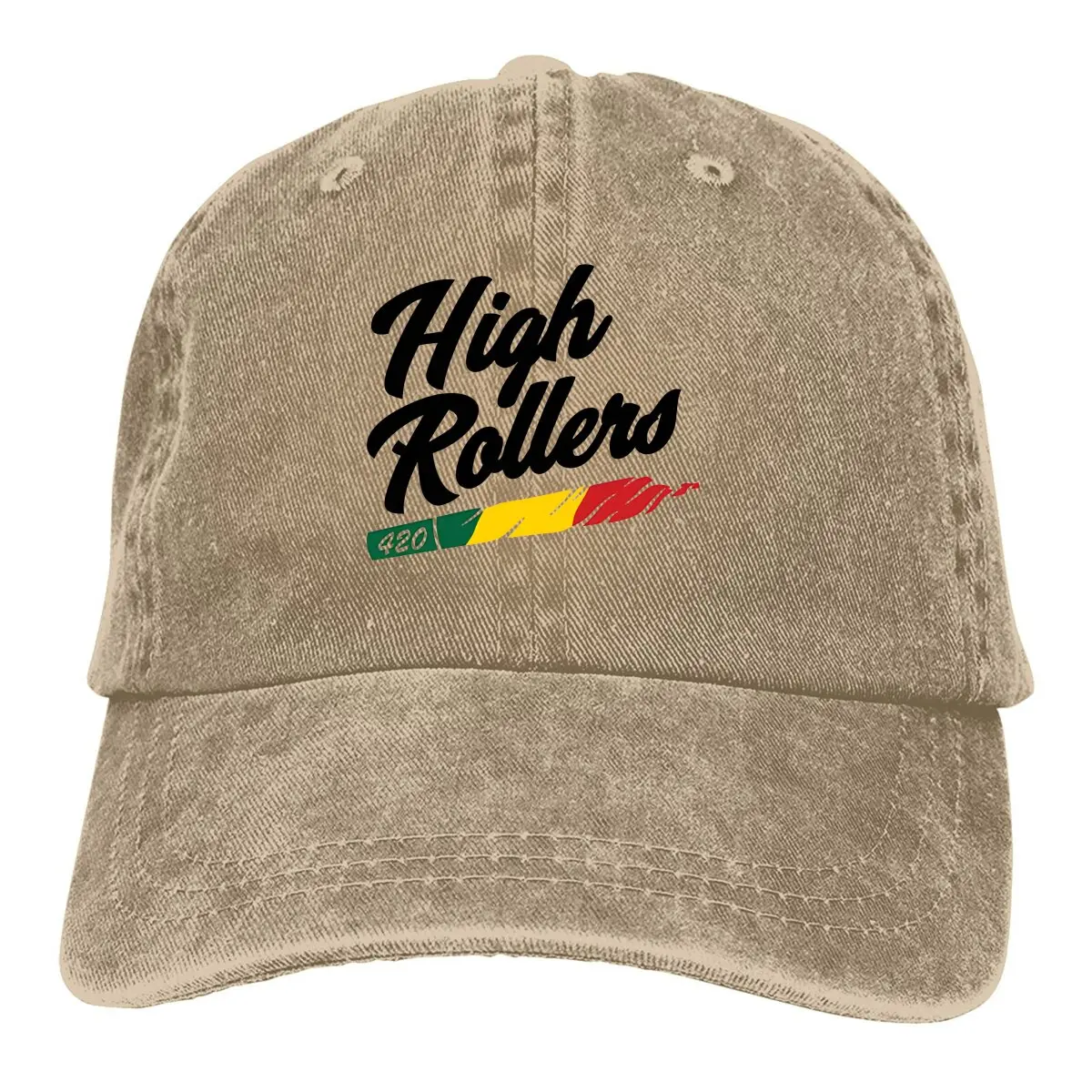 Summer Cap Sun Visor High Rollers Hip Hop Caps Reggae Music Cowboy Hat Peaked Hats