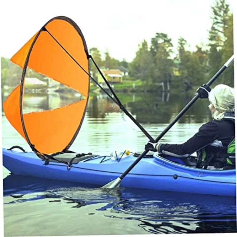 Kayak Sail Paddle, Downwind Sail Kit Kayak Downwind Sail Portable Folding Sail