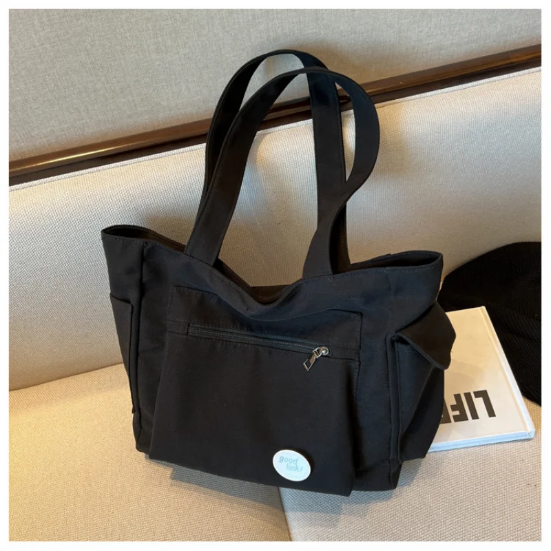 

Вместительные холщовые сумки-тоуты для работы, поездок на работу, сумки для переноски, студенческие сумки в университетском стиле, сумки через плечо для книг, сумки для покупок