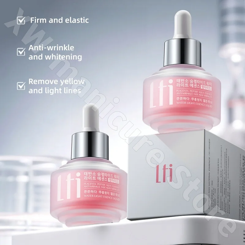 LTI Placenta Peptide Water-glow Essence Hydrating Moisturizing Firming Brightening Improving Dark Yellow Facial Essence 30ml