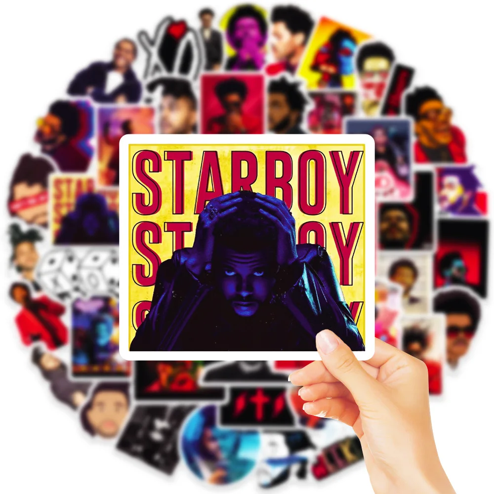 10/30/50 adet haftasonu Starboy çıkartmalar şarkıcı dekorasyon bavul karalama defteri telefon dizüstü kırtasiye müzik Fan çocuk oyuncak Sticker