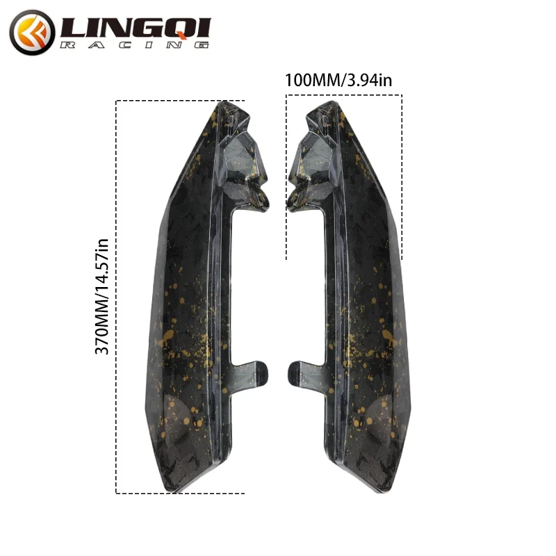 LINGQI RACING Water Transfer Carbon Fiber Rear Side Fender Cover For Talaria Sting MX3 MX4 MX5 X3 Modification Accessories