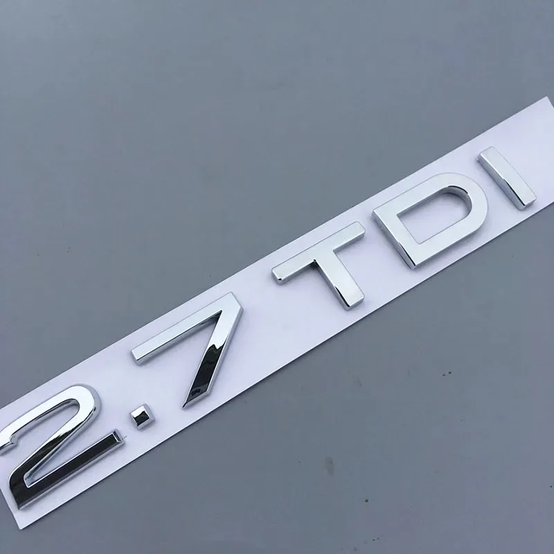 3d Abs Auto Achterste Kofferbak Sticker 2.0 2.5 2.7 3.0 4.0 Tdi 30 35 40 45 50 55 Tdi Embleem Voor Audi A1 A3 A4 A5 A6 A7 A8 Q2 Q5 Q7 Tt