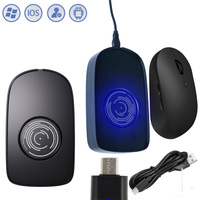 USB Mouse Jiggler Wired Wireless Mouse Compatible Automatic Mouse Movement Simulator for Computer Awakening for Keeps PC Active