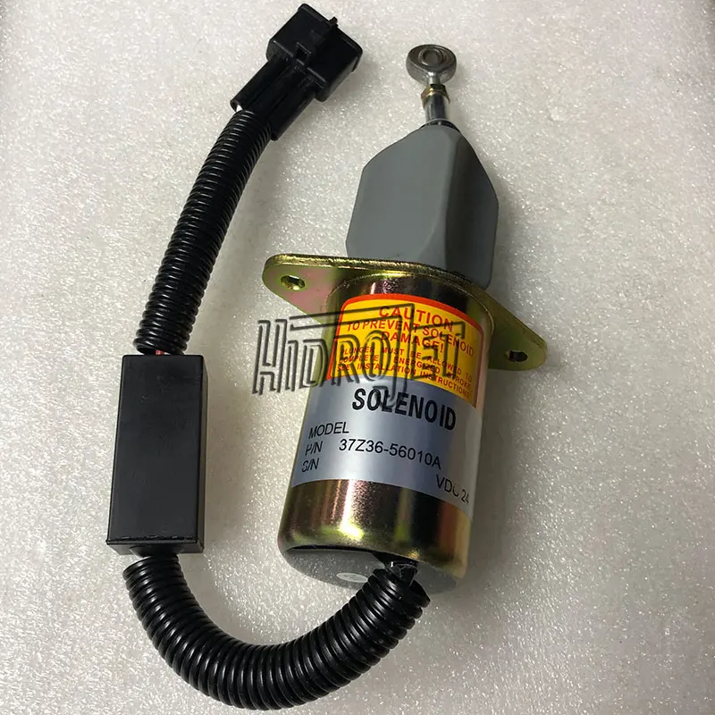 

Excavator parts wholesale price 24v flameout valve 37Z36-56010 Cummins engine 6CT excavator parts 3973958 3977620