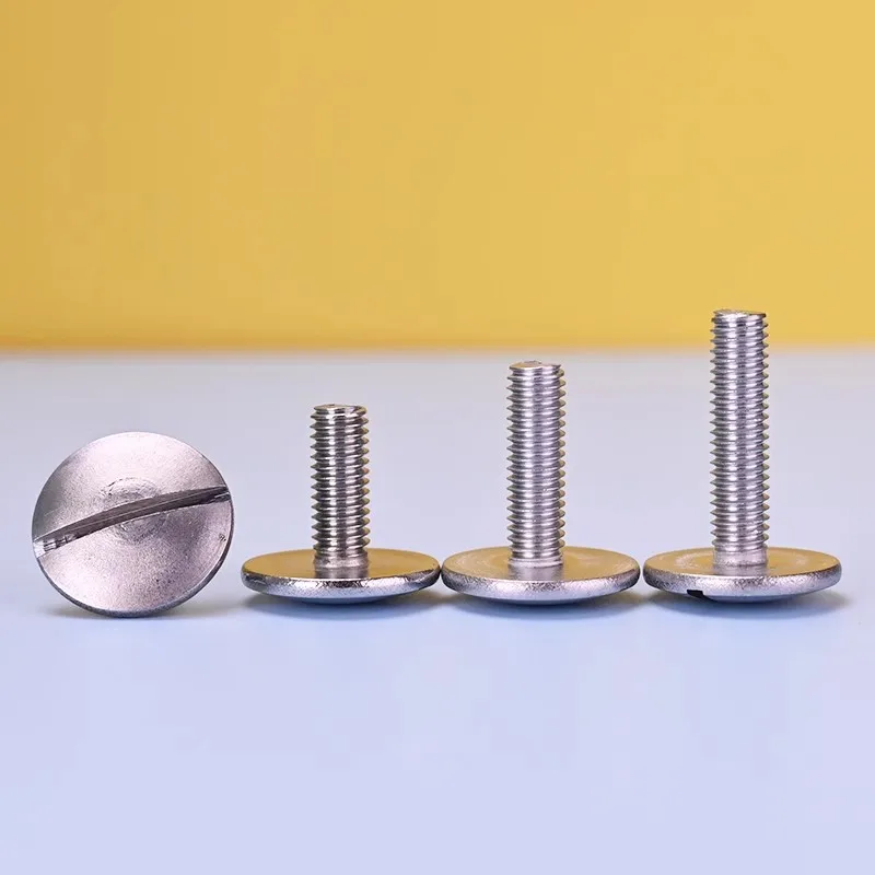 M2 M2.5 M3 M4 M5 M6 M8 GB947 304 Stainless Steel Extra Large Slotted Mushroom Head Screws Slotted Big Truss Ball Head Bolts