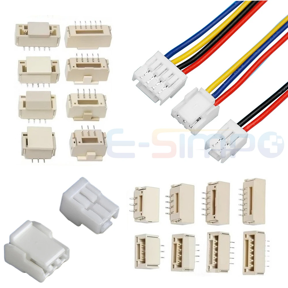 

20pc GH1.25 2-12P Housing wt Latch/lock Plug Horizontal Vertical SMD w/t Suction JST A1257 SMT Male Wafer Header Wire Connector