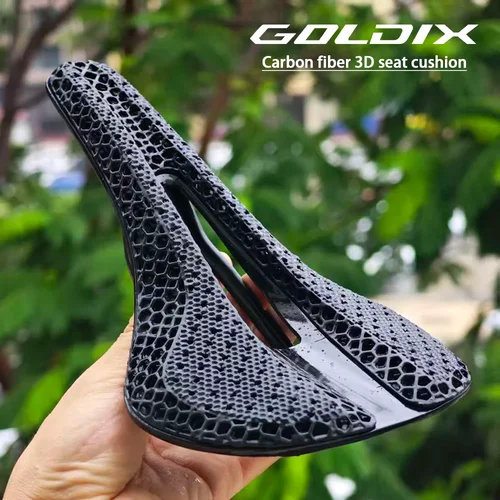Imagen 2 del producto GOLDIX PS-GLAXY-sillín de bicicleta con estampado 3D de carbono, ultraligero, para carreras de montaña y carretera, cojín para bicicleta, accesorios para asiento de bicicleta