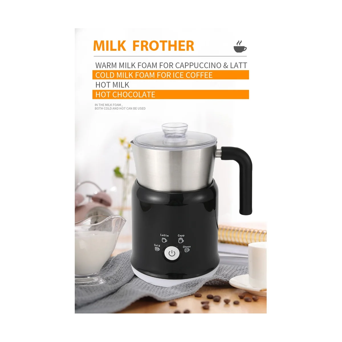 

Электрическая пароварка: машина для горячей и холодной воды, автоматическая пароварка для молока и вспениватель для латте, США Plug-HIM