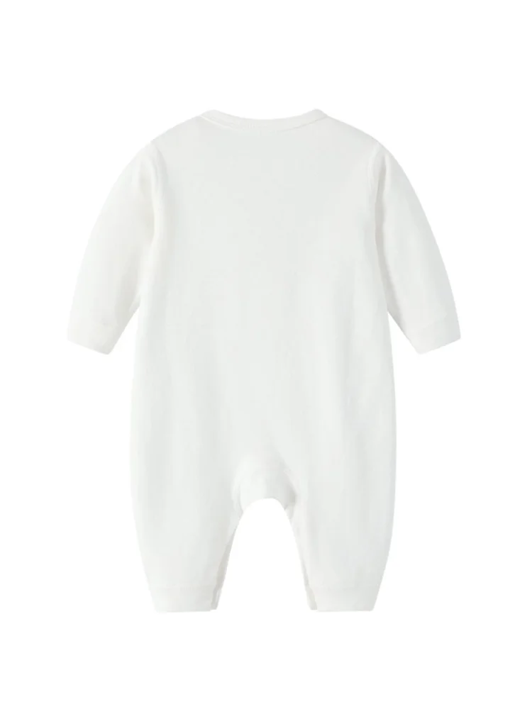 Cute Bow Newborn jumpsuit Fall Warm Baby Rompers Hat drool bib 3Pcs Set Winter Toddler Bodysuits %100 Cotton Newborns Clothes