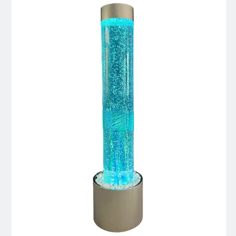 New Arrivals Floor Standing Columns with Water Bubble RGB Color Changing Wedding Party for decoration