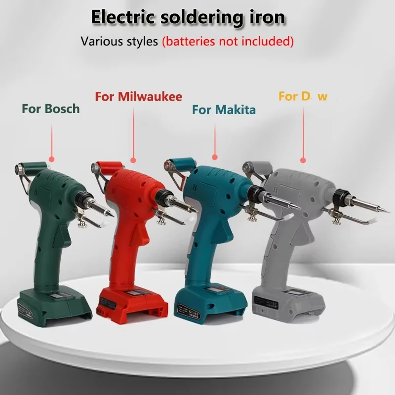 

Цифровой паяльник LED 75 Вт, замена для паяльников Dewalt/Makita/Milwaukee/Bosch с аккумулятором 18 В, инструменты для быстрой пайки