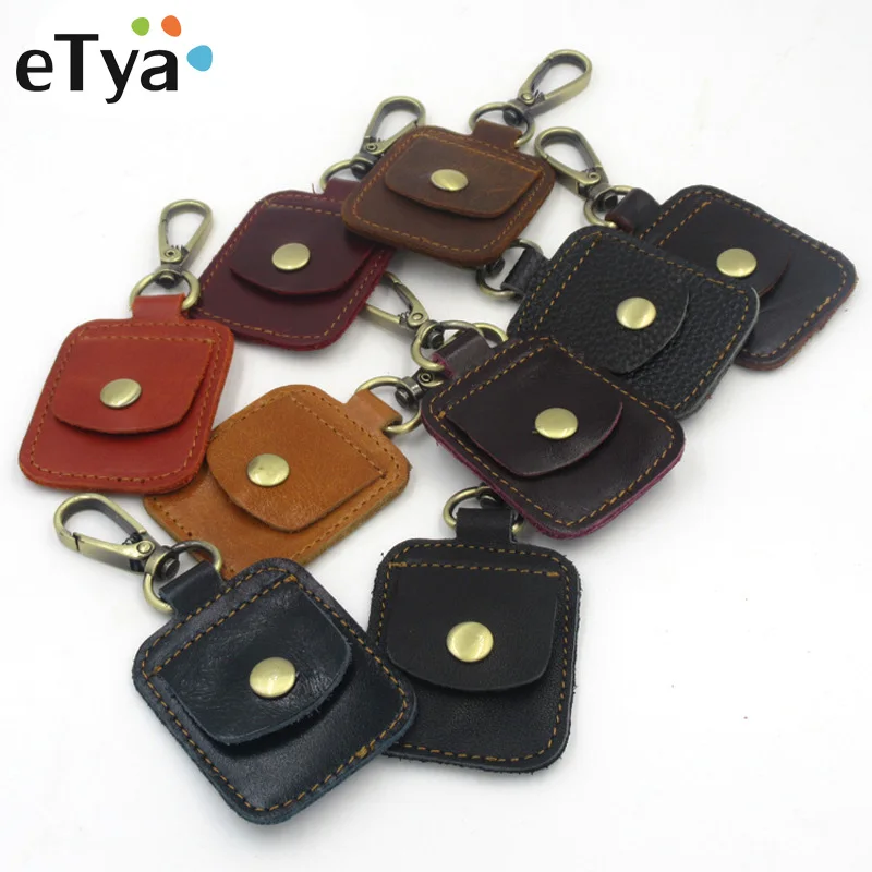 Kulit Asli Dompet Kartu Tipis Koin Kartu Case Vintage Pria Bisnis Pemegang Kartu Id Portable Mini Kecil Kartu Pack Saku