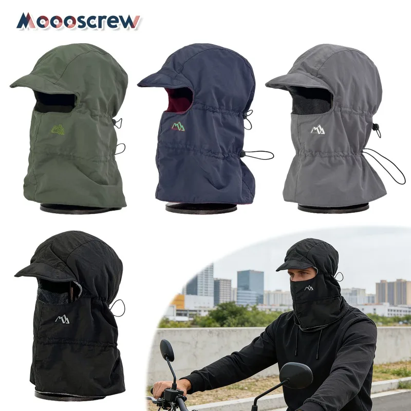

Winter Warm Hat Windproof Waterproof Fleece Ear Protection Face Pullover Hat Men's and Women's Outdoor Cycling Cold Snow Hat